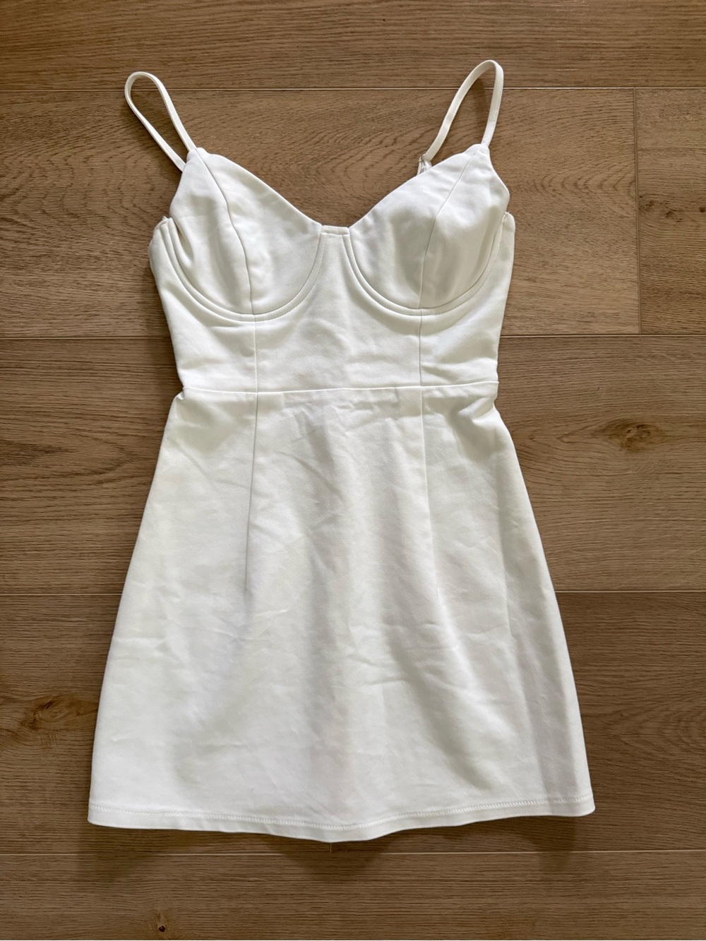 Princess Polly Novella White Corset Mini Dress Size US 2 bustier